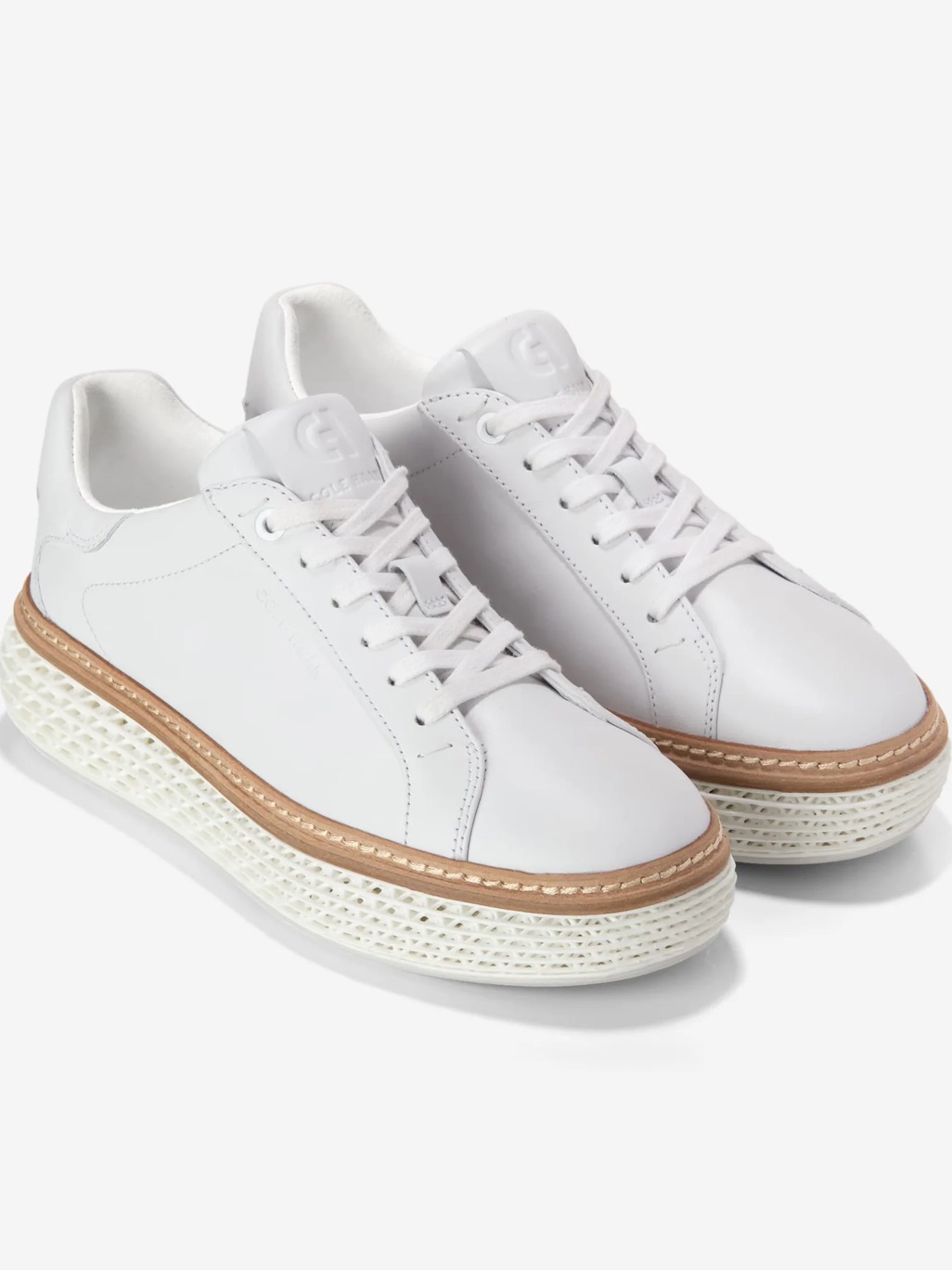 Cole Haan Women’s White Grandpro Skyweave Sneakers, 8.5